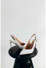Туфлі шкіряні білі Aidini