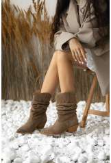 Ковбойки замшеві бежеві Aidini