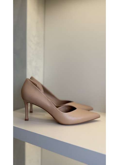 Туфлі шкіряні абрикосові Aidini